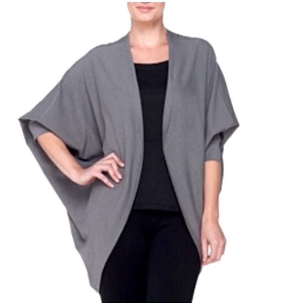Layers by Lizden Wonderlush Cardigan Gray Size XL /1X